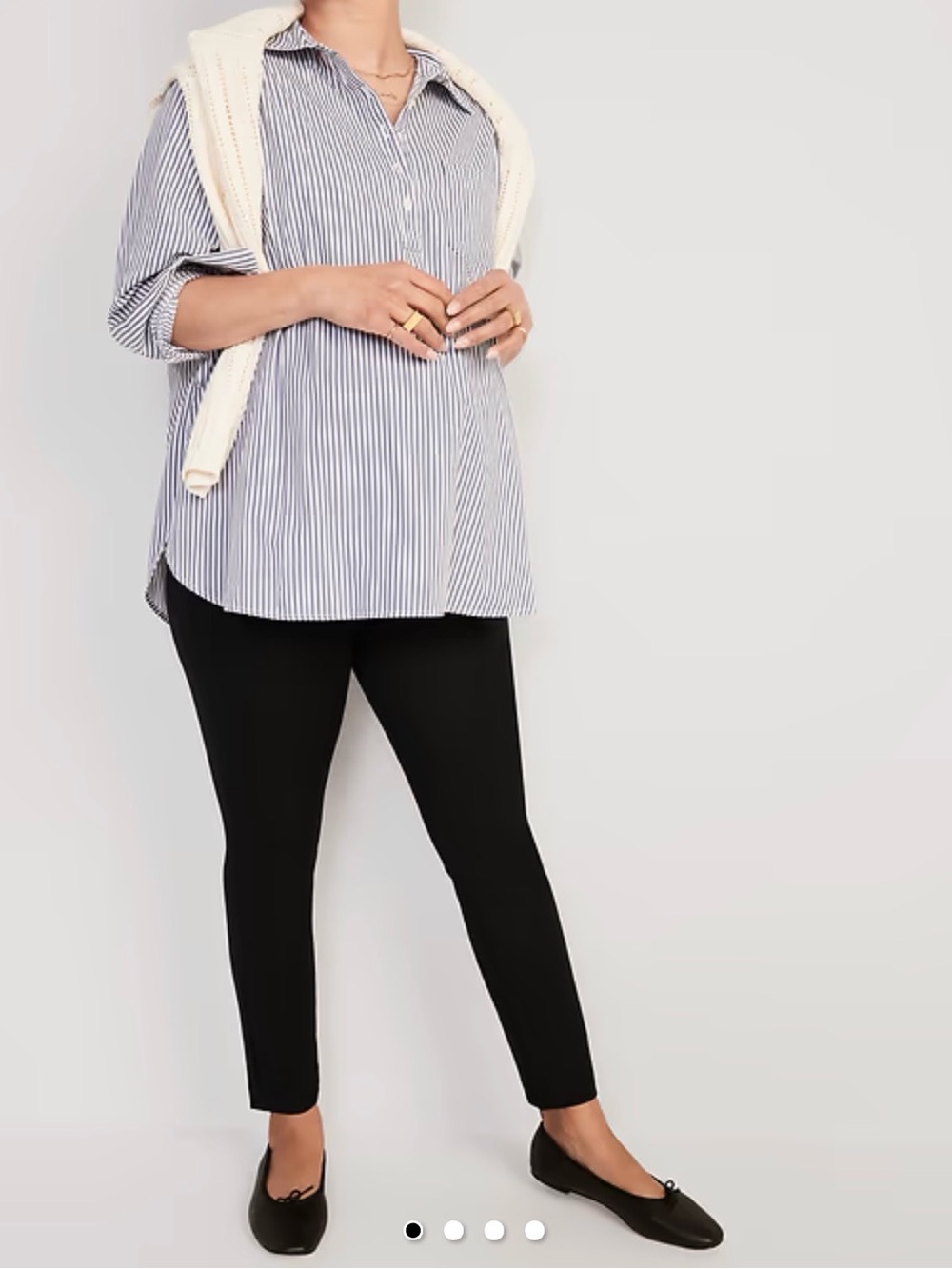 Old Navy Black Pixie Pants Full Panel Maternity